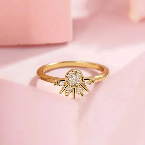 Celestial Sun Couple Ring Set 2