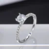 Timeless Round Solitaire Promise White Ring COVER