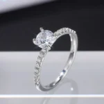 Timeless Round Solitaire Promise White Ring COVER
