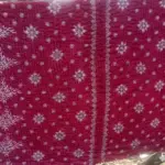 Hand stitched kantha 30 layer magenta floral design king size