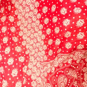 লাল ফুল নকশি কাঁথা ১৫ লেয়ার - মেশিন সেলাই